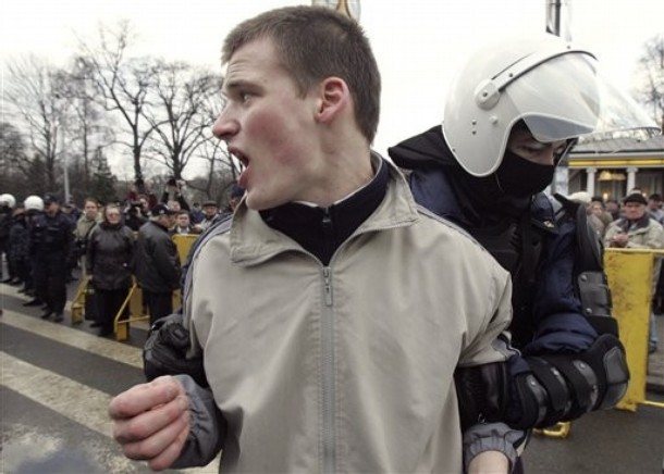 Latvian political protest turns into riot