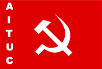 AITUC members protest before Parliament for their rights