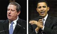 Former vice president Al Gore endorses Barack Obama