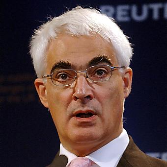 Alistair Darling, the Chancellor of the Exchequer