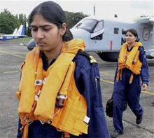 First Indian Navy women aviators take charge