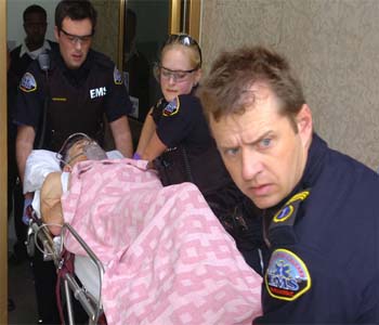 Two law enforcement officers stabbed in a Calgary police interview room