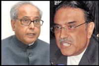 Pranab Mukherjee, Asif Ali Zardari  