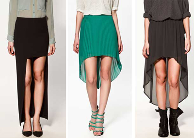 Asymmetrical-skirts