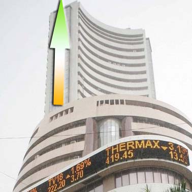 Sensex off morning highs in volatile trade