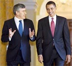 Brown praises Obama's "energizing politics" in congratulation 