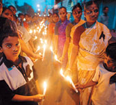 Candlelight march in Guwahati