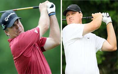 Americans Campbell and Perry share lead; Woods seven back