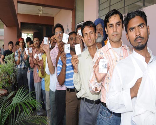 Nearly 15 percent polling in Chandigarh, Haryana
