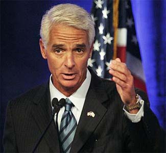 Florida Gov. Charlie Crist and Marco Rubio clash over key issues.