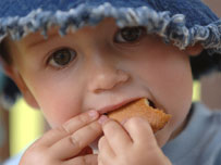 Child Eating Biscuits