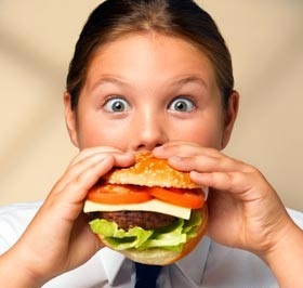 Children Eating Vegetables