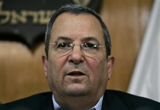 Israeli Defence Minister Ehud Barak