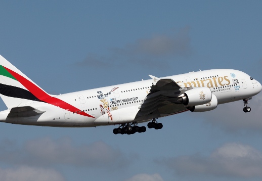 Emirates A380 for wc 2015