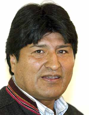 Bolivia's leftist President Evo Morales