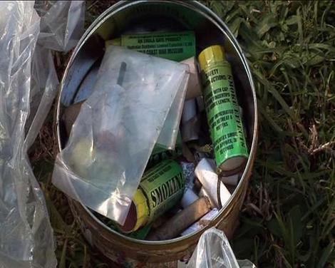 Explosives found
