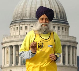 Indian marathon runner at 100 going still strong with tea and ginger curry