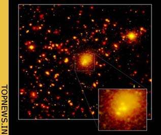 Universe’s biggest galaxies may have fed on dark matter to grow quick