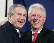 Rich Bush and Clinton declared `fat cats''in new book