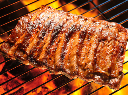 Grilled meats can be treated with beer