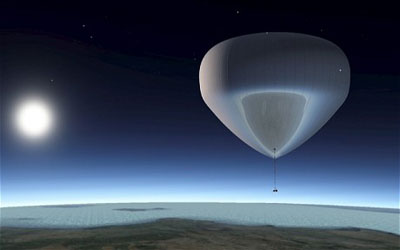 Helium balloon might take tourists Earth's stratosphere 