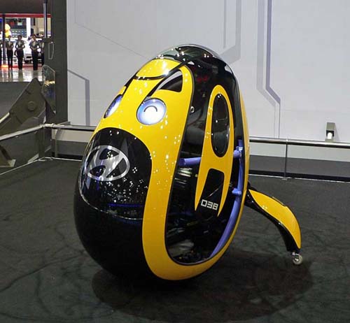 Hyundai develops new egg shaped electric powered car