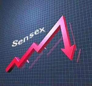 Sensex closes 299 points lower 