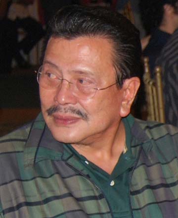 Former Philippine president Joseph Estrada