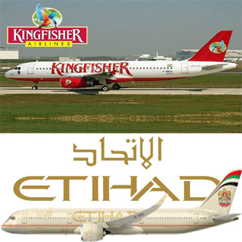 Kingfisher Airlines may win the race for alliance with Etihad Airways 
