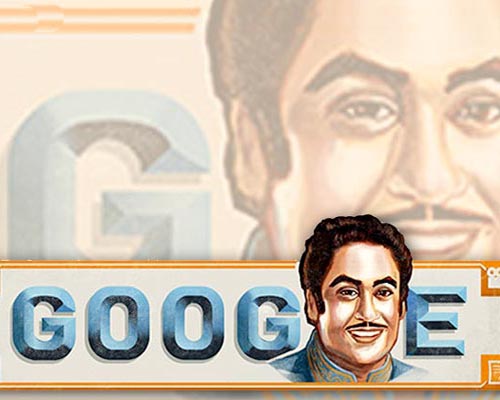 Google's 'doodle' marks Kishore Kumar's 85th Birthday