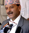 Nepali Congress leader Krishna Prasad Sitaula