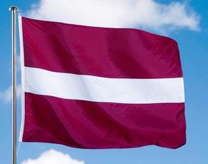 In troubling times, Latvia wraps itself in the flag