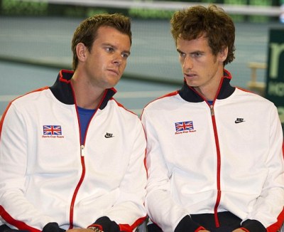 Leon Smith and Andy Murray