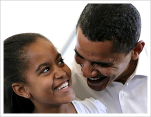 How Malia scored 95 in science with a bit of push from daddy