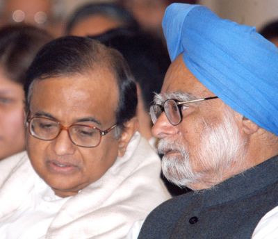 Manmohan Singh, P Chidambaram