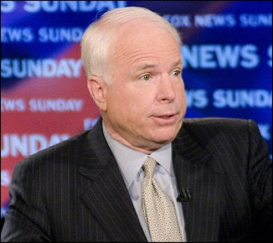 McCain takes on excessive CEO pay, Republican spending