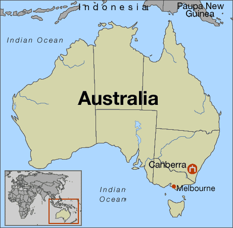 Australia Floods Map