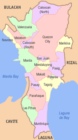 manila map bearing