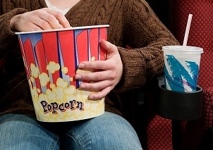 Movie popcorn + soda = calorie bomb