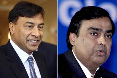 Mukesh Ambani and L N Mittal among World’s top ten Rich