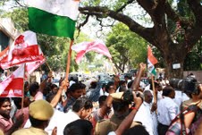 Nadar Community Stages Protest Outside Karthi’s Residence