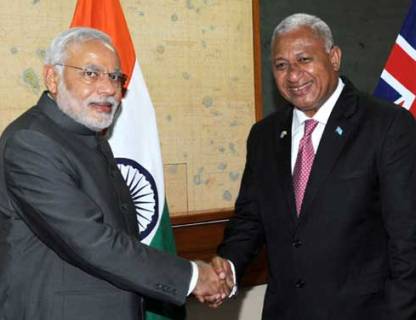 Narendra Modi Frank Bainimarama