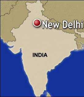 New-Delhi-India-map