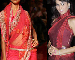 Sari over jeans, belt over sari - new fashion fads in India