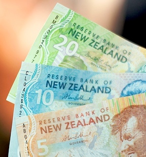 NZ dollar falls to US $ 82.68