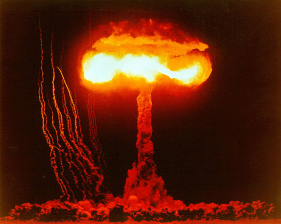 Nuclear testing after effects cause teeth to become radioactive 