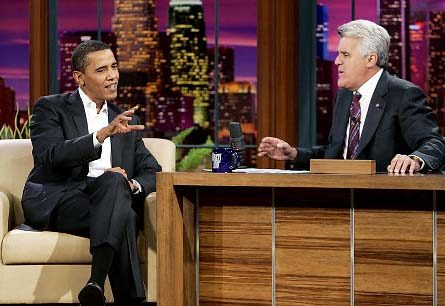 Obama’s Leno show appearance rated fourth highest in 15 years of hosting