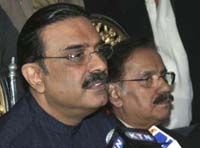 Asif Ali Zardari & Makhdoom Amin Fahim