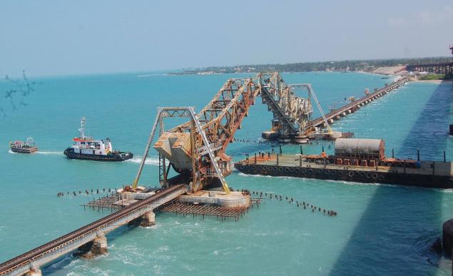 Tug boat that stranded near Pamban Bridge salvaged 