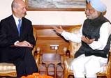 WTO Director General Pascal Lamy and Manmohan Singh